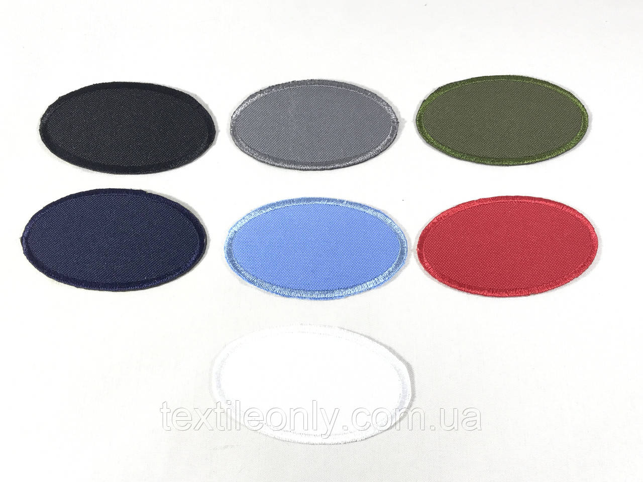 Нашивка Овал Різні кольори 65х40 мм