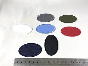 Нашивка Овал Різні кольори 65х40 мм, фото 2
