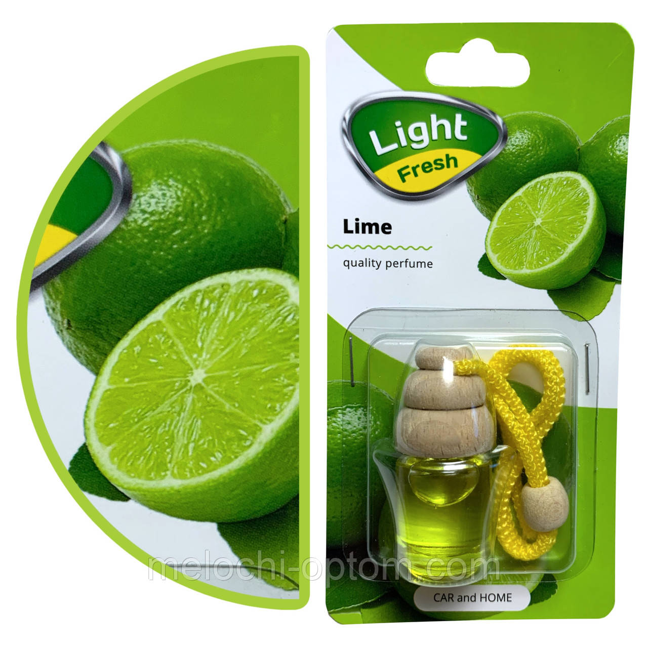 Ароматизатор в машину Light Fresh підвіска пахучка в авто Lime