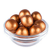 Рисові кульки 15 мм в шоколаді Бронзові (100 гр.)