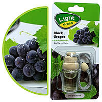 Ароматизатор в машину Light Fresh подвеска пахучка в авто Black Grapes