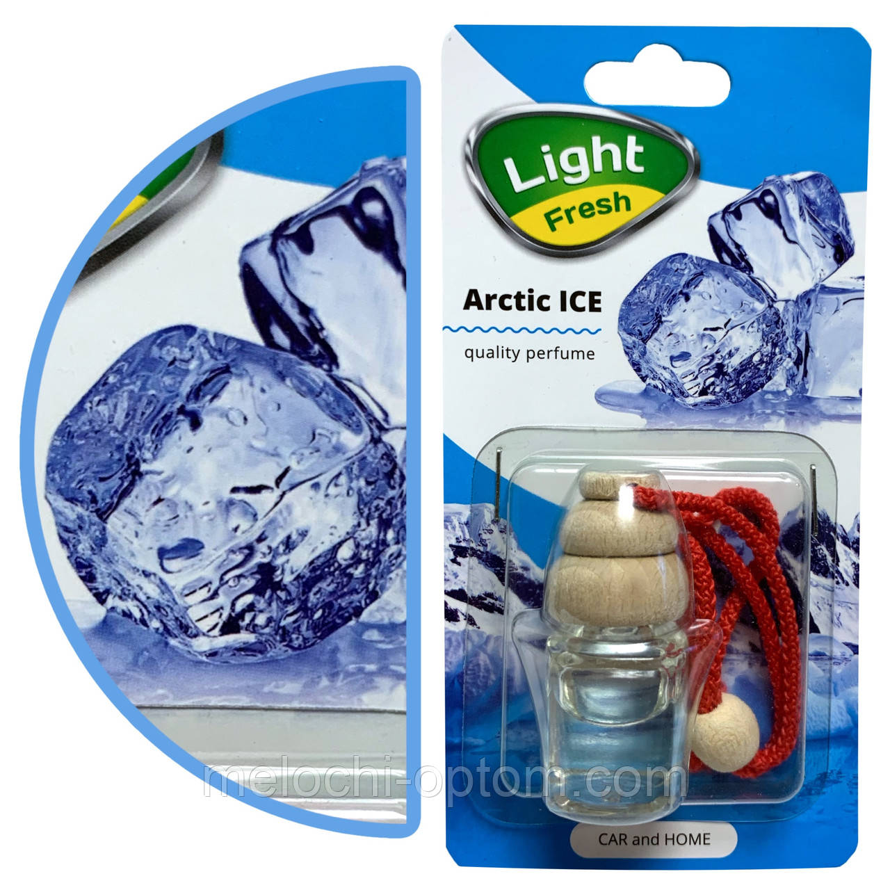 Ароматизатор в машину Light Fresh підвіска пахучка в авто Arctic ICE