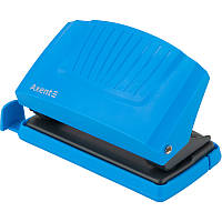 Діркопробивач Axent Shell 3410-07-A з пластиковим верхом, 10 аркушів, блакитний