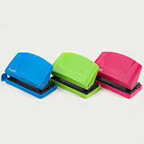 Діркопробивач Axent Shell 3410-09-A з пластиковим верхом, 10 аркушів, салатовий, фото 6