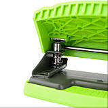 Діркопробивач Axent Shell 3410-09-A з пластиковим верхом, 10 аркушів, салатовий, фото 3