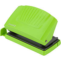 Діркопробивач Axent Shell 3410-09-A з пластиковим верхом, 10 аркушів, салатовий