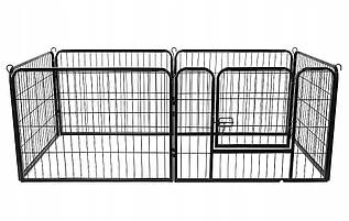 Вол'єр металевий розбірний для собак і цуценят Dog Land манеж для собак — 160 x 80 x 60 см