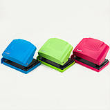 Діркопробивач Axent Shell 3420-09-A з пластиковим верхом, 20 аркушів, салатовий, фото 6