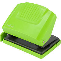 Діркопробивач Axent Shell 3420-09-A з пластиковим верхом, 20 аркушів, салатовий