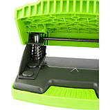 Діркопробивач Axent Shell 3420-09-A з пластиковим верхом, 20 аркушів, салатовий, фото 3