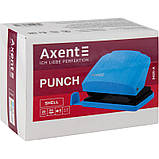 Діркопробивач Axent Shell 3420-09-A з пластиковим верхом, 20 аркушів, салатовий, фото 5
