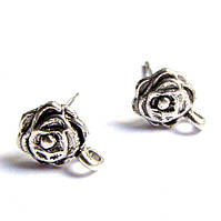 Заготівка гвоздик для сережки Троянда