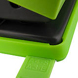 Діркопробивач Axent Shell 3430-09-A з пластиковим верхом, 30 аркушів, салатовий, фото 3