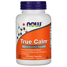 Комплекс амінокислот NOW Foods "True Calm" для поліпшення роботи мозку (90 капсул)