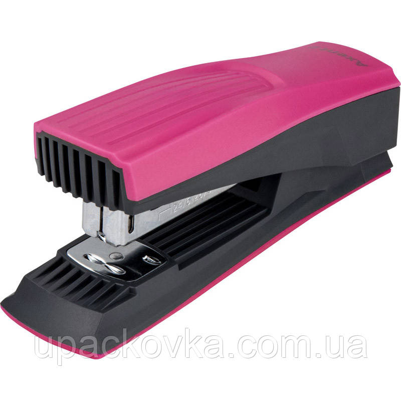 Степлер Axent Shell 4832-10-A пластиковий, No24/6, 20 аркушів, рожевий, фото 1