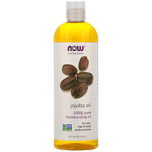 Олія жожоба NOW Foods, Solutions "Jojoba Oil" для шкіри, тіла та волосся (473 мл)