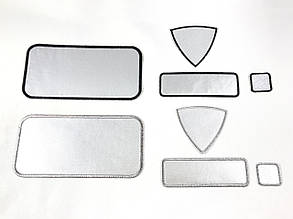 Нашивка Овал Світловідбивний 35х19 мм, фото 2