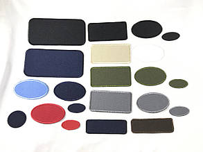 Нашивка Овал Різні кольори 35х19 мм, фото 3