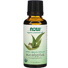 Органічна ефірна олія евкаліпта NOW Foods, Organic Essential Oils "Eucalyptus" (30 мл)