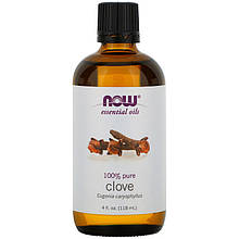 Ефірна олія гвоздики NOW Foods, Essential Oils "Clove" (118 мл)