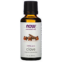 Эфирное масло гвоздики NOW Foods, Essential Oils "Clove" (30 мл)