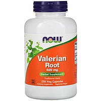 Корень валерианы NOW Foods "Valerian Root" 500 мг (250 капсул)