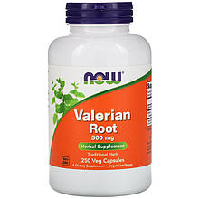 Корінь валеріани NOW Foods "Valerian Root" 500 мг (250 капсул)