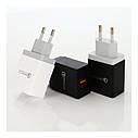 Швидке мережеве заряджання Quick Charge 3.0 A — ЗЗП USB REDDAX RDX-028 BLACK+ microUSB кабель, фото 2