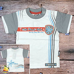 Футболка на літо для малюка Розміри: 68,74,80 см (20513)