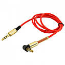 Кабель Hoco AUX Audio DC3.5 тато-тато 1 м CCA Stereo Jack, (круглий) Black cable, Jack3.5-3.5mm, фото 3