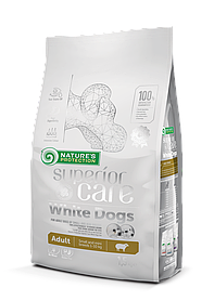 Natures Protection WHITE DOGS Adult SMALL&MINI Lamb корм для собак білого кольору, 1,5 кг