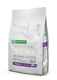 Natures Protection WHITE DOGS JUNIOR корм для білошерстих цуценят усіх порід, 10 кг