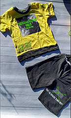 Комплект котоновий для хлопчиків: футболка шорти Розміри 3-7 років Туреччина