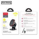 Тримач магнітний KONI STRONG KS-42 mini magnetic dashboard car holder, чорний, фото 3