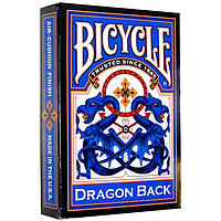 Карты Bicycle Dragon Back Blue, 1023554blue