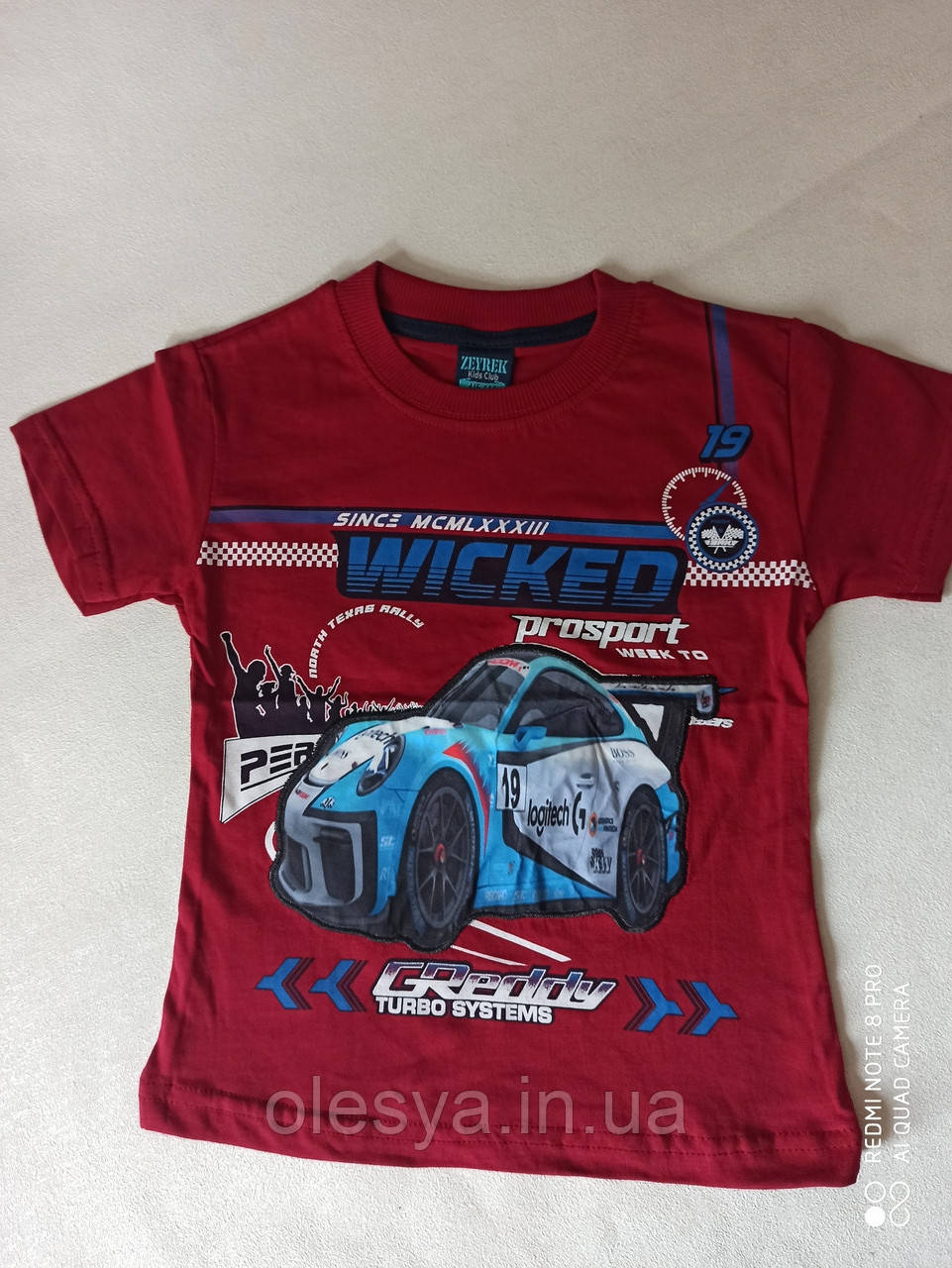 Футболка дитяча для хлопчиків зі звуковими ефектами Розміри 3-8 років Туреччина, фото 1