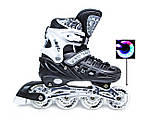 Ролики Scale Sports Black LF 905, розмір 34-37, фото 3