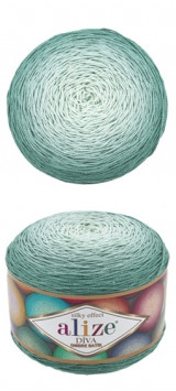 Нитки пряжа для в'язання мікрофібра DIVA OMBRE BATIK Дива Омбре Батік від ALIZE Алізе № 7369, фото 1