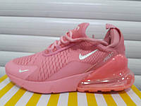 Женские кроссовки Nike Air Max 270 сетка розовые