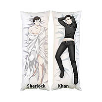 Подушка дакімакура Шерлок Sherlock декоративна ростова подушка для обіймання двостороння
