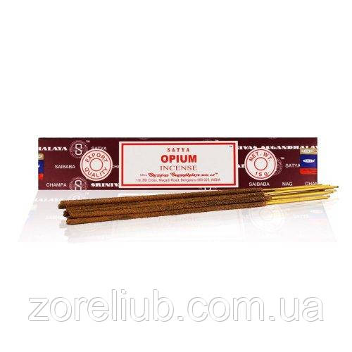Ароматичні палички Opium, Опіум, Satya, 15 г, 12 шт./пач.