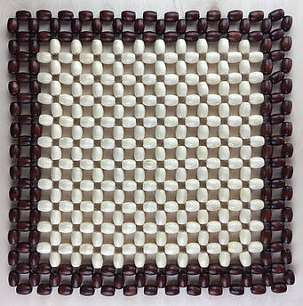 Дерев’яний масажер-накидка на сидіння авто та крісло 40×40 см – комфорт і здоров’я щодня