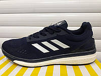 Мужские кроссовки Adidas сетка темно-синие