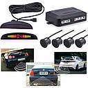 Парктронік паркувальний радар 4 датчика Assistant Parking Sensor Black, фото 2