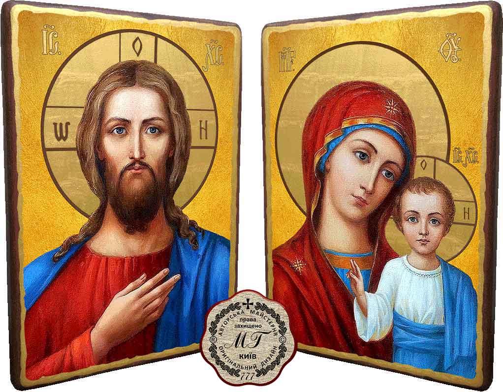 Пара Ікона Казанська і Спаситель, фото 1