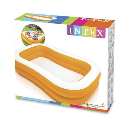 Надувний гіпоалергенний дитячий Басейн 229х147х46 см Intex 57181, фото 3