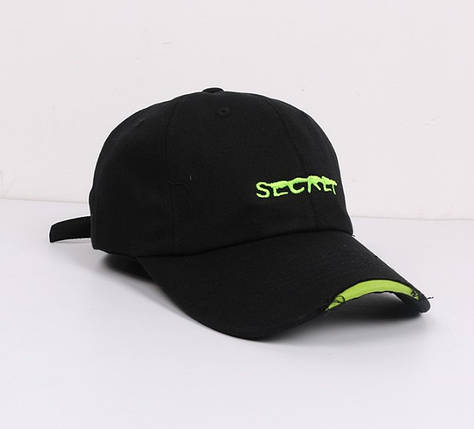Кепка Бейсболка Secret чорна, фото 1