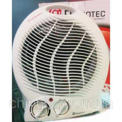 Електричний тепловентилятор Domotec 2000 Вт, ветродуйка тепловентилятор, тепло вентиляторний обігрівач