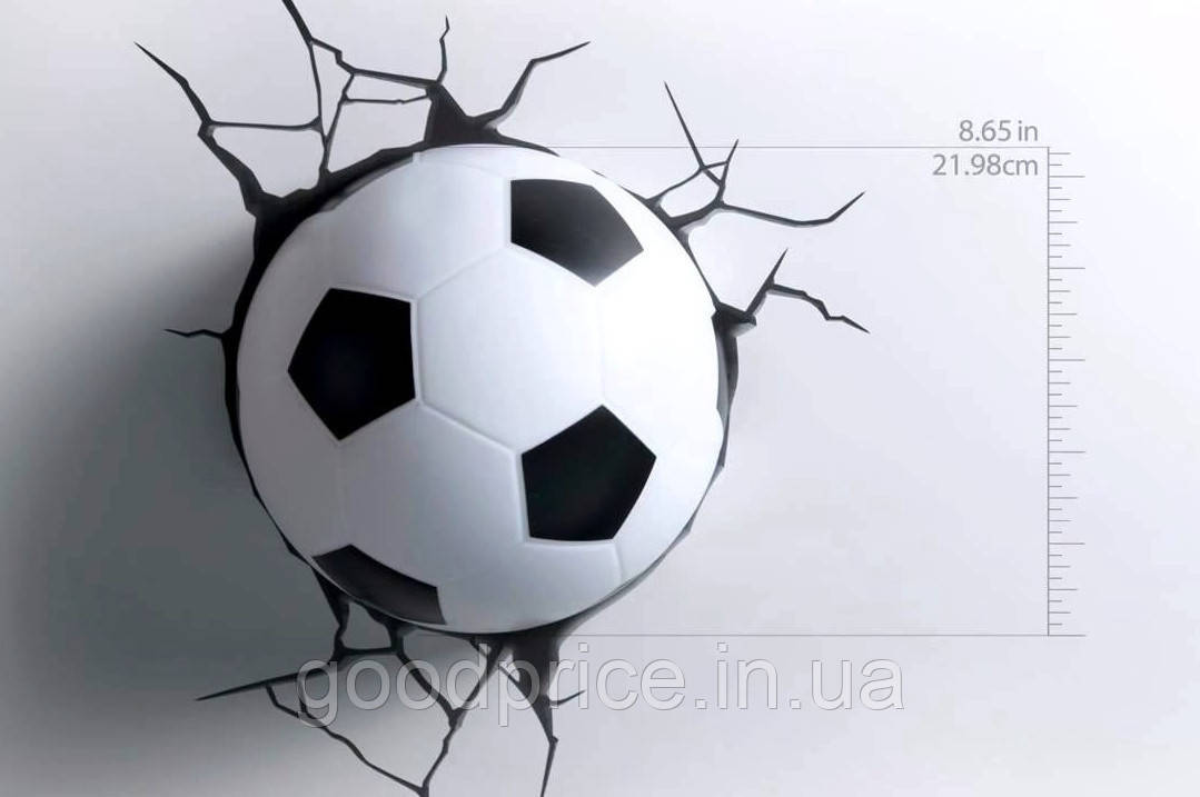 Нічник 3D football light світильник футбольний м'яч