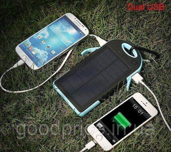 Power Bank Повер банк + потужний ліхтар+зарядка від сонця